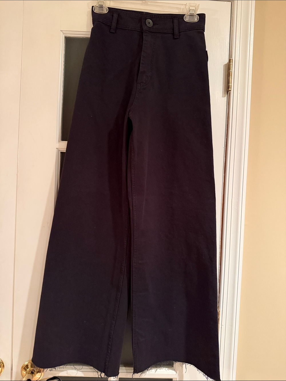 Zara High-Waist Wide Leg Black Pants